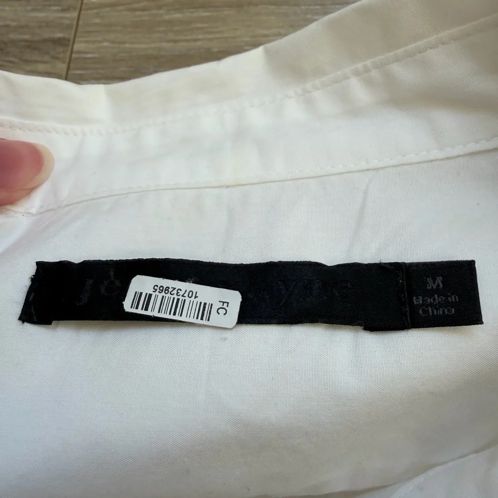 Jenni Kayne Women’s Classic Cotton Button Up in White Sz M 100% Cotton EUC - Picture 7 of 12